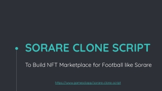 Sorare Clone Script - To Build NFT Marketplace for Football like Sorare