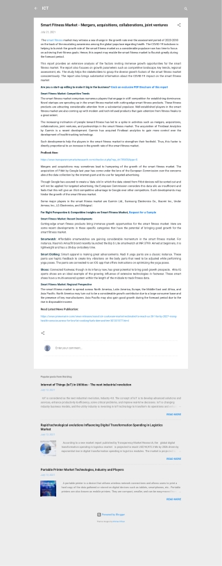 Smart Fitness Market Demand and Research Insights by 2030
