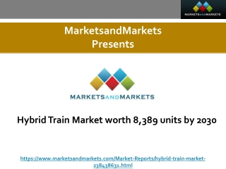 Hybrid Train Market worth 8,389 units by 2030