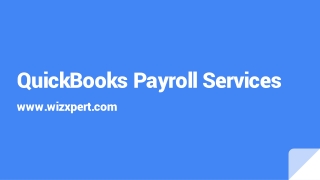 QuickBooks Payroll Services ppt