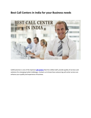 Best Call Centers in India for your Business needs-converted