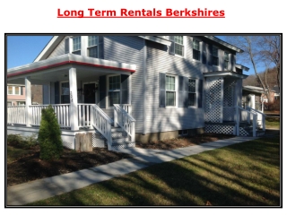 Long Term Rentals Berkshires