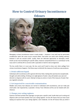 HOW TO CONTROL URINARY INCONTINENCE ODOURS-converted