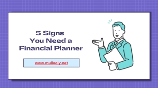 5 Signs You Need a Financial Planner
