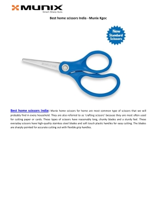 Best home scissors India - Munix Kgoc