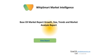 Base Oil Market (PDF)