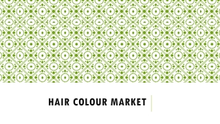 Hair Color Market
