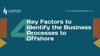 How To Identify Business Processes To Offshore