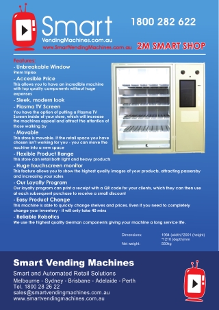 Invest in High Tech Vending Machine for Business Growth