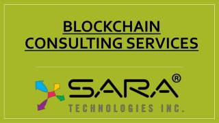 Blockchain Consulting Services