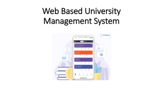 Web Based University Management System