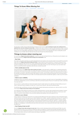 Things To Know When Moving Out _ Earth Relocation
