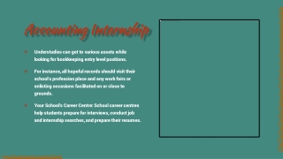 How can Graduate and undergraduate students find an internship