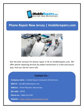 Phone Repair New Jersey | Imobilerepairs.com