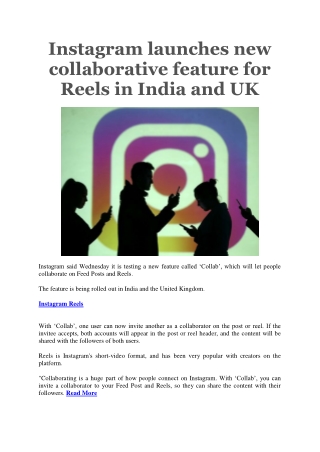 Instagram launches new collaborative feature for Reels in India and UK