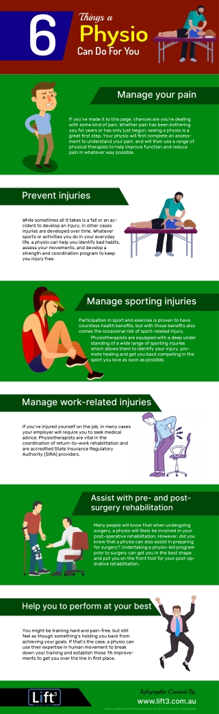 Here are 6 Things a Physio Can Do For You [Infographic]