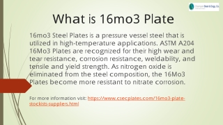 What is 16mo3-plate