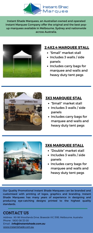 Lightweight and Portable Commercial Marquees for Sale