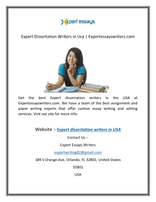 Expert Dissertation Writers in Usa  Expertessayswriters.com-converted