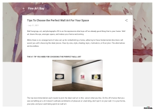 Tips To Choose the Perfect Wall Art For Your Space