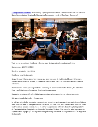 Todo para restaurantes