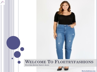 Plus Size Ripped Skinny Jeans