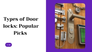 Types of Door locks_ Popular Picks..