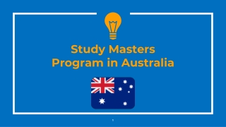 Advantages of pursuing master’s degree in Australia
