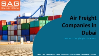 Air Freight companies in Dubai