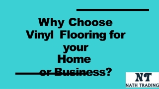 Why Choose Vinyl Flooring