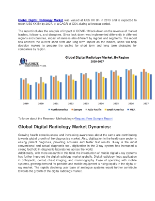 Global Digital Radiology Market