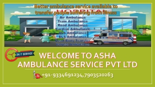 Book Train Ambulance Service with best ICU specialist |ASHA