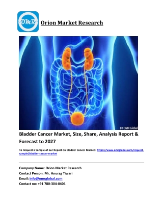 Bladder Cancer Market Trends, Size, Competitive Analysis and Forecast 2021-2027