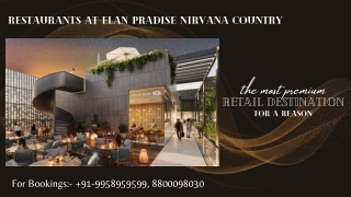 Elan Paradise Restaurants Price, Elan Paradise Restaurants Size 9958959599, Elan