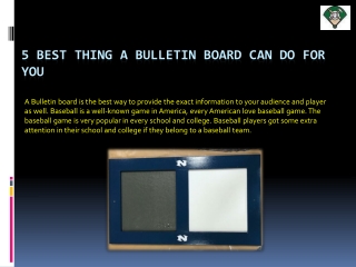 5 Best Thing a Bulletin Board Can Do For You