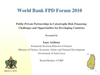 World Bank FPD Forum 2010