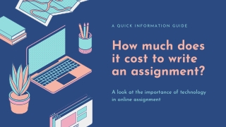 How much does it cost to write an assignment (1)
