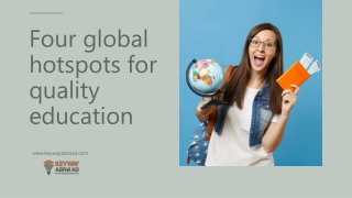 Four global hotspots for quality education