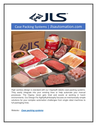 Case Packing Systems | Jlsautomation.com