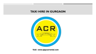 taxi hire in gurgaon