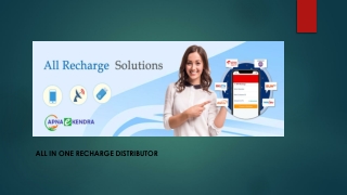 all in one recharge distributor