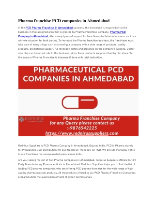 Pharma franchise PCD companies in Ahmedabad-converted