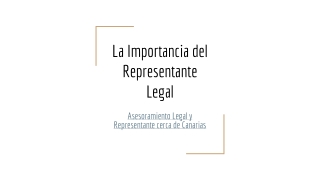 Asesoramiento Legal y Representante cerca de Canarias