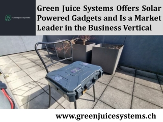 Solar Powered Gadgets