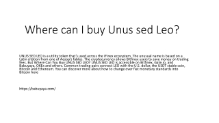 Where can I buy Unus sed Leo