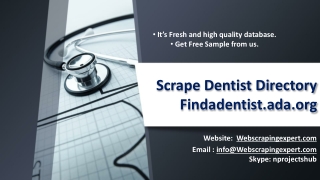 Scrape Dentist Directory Findadentist.ada.org