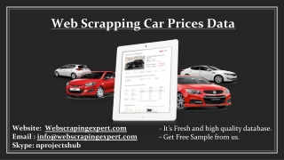 Web Scrapping Car Prices Data