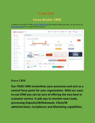 Forex Broker CRM