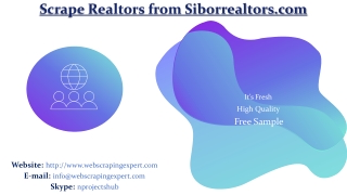 Scrape Realtors from Siborrealtors.com