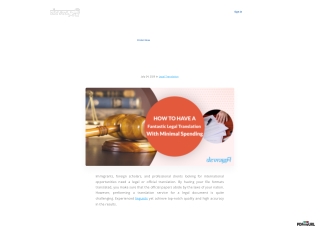 How To Have A Fantastic Legal Translation With Minimal Spending